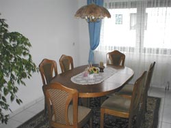 Hotel Bamberg, Esszimmer der Ferienwohnung