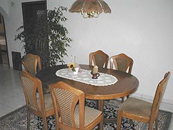 Pension Bamberg, Esszimmer der Ferienwohnung