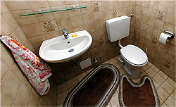 Toilette der Ferienwohnung Bamberg